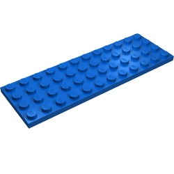 3029-7G Platte plaat 4x12 blauw gebruikt *1A041