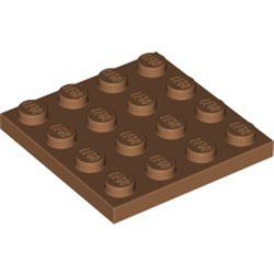 3031-150 Platte plaat 4x4 caramel, midden NIEUW *5K0000
