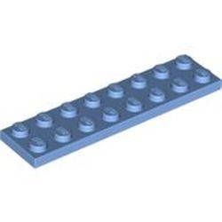 3034-42G Platte plaat 2x8 blauw, midden gebruikt *1A034
