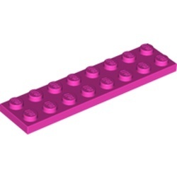 3034-47 Platte plaat 2x8 roze, donker NIEUW *5K0000