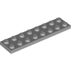 3034-86G Platte plaat 2x8 grijs, licht (blauwachtig) gebruikt *1A034