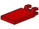 30350-5 Tegel 2x3 met twee clips aan uiteinde rood NIEUW *0D0000