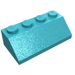 3037-156 Dakpan 45 graden 4x2 blauw, middenazuur NIEUW *1B154