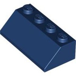 3037-63G Dakpan 45 graden 4x2 blauw, donker gebruikt *1D023