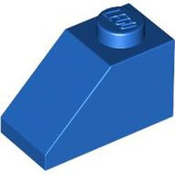 3040-7G Dakpan 45 graden 1x2 blauw gebruikt *1D020