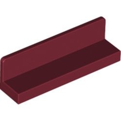 30413-59 Paneel 1x4x1 (bankje lang) rood, donker NIEUW *1B021