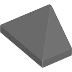 3048c-85 DakNOK 45 graden 2x1 driekantig Bodempin grijs, donker (blauwachtig) NIEUW *1B184