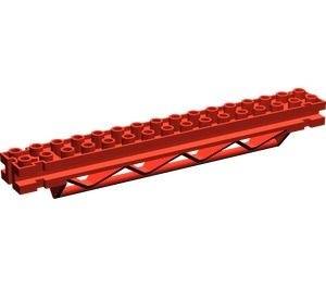 30518-5G Horizontale ondersteuning 2x16x2 driehoek rood gebruikt *