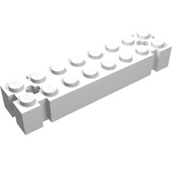 30520-1 Steen 2x8 met as gat aan eindes wit NIEUW *5K0000