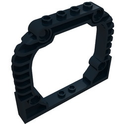 30528-11 Steen, boog 1x8x6 (poort) zwart NIEUW *5B019