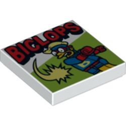 3068bpb0844-1G Tegel 2x2 Biclops wit gebruikt *5T05-12