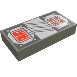 3069bpa2-10G Tegel 1x2 electriciteit donker, grijs (klassiek) gebruikt *5T02-16