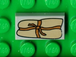 3069bpb0006-9 Tegel 1x2 Harry Potter tas lichtgrijs (klassiek) NIEUW *