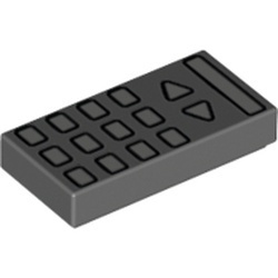 3069bpb0311-85 Tegel 1x2 afstandsbediening TV grijs, donker (blauwachtig) NIEUW *