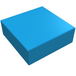 3070b-153 Tegel 1x1 blauw, donkerazuur NIEUW *1B107