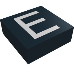 3070bpb013-11 Tegel 1x1 letter E zwart NIEUW *