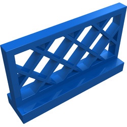 3185-7G Hekwerk 1x4x2 klassiek ruitpatroon blauw gebruikt *1C023