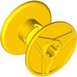 32012-3G Koordhouder 3x2x3 drum met ashouder geel gebruikt *1F006
