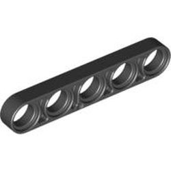 32017-11 Technic, Hefbalk 1x5 dun zwart NIEUW *1D000