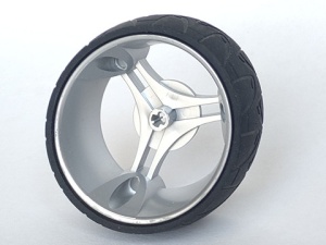 32077c01-67 Wiel 70x28 mm Futuristic breed, band 70x28 mm Futuristic (32077 / 32078) zilver, metallic NIEUW *5W000