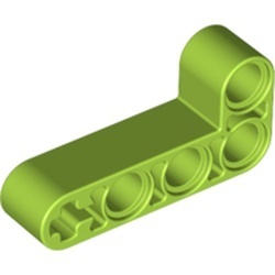 32140-34 Technic, Hefbalk 2x4 L-vorm dik lime NIEUW *1D000