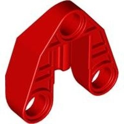 32175-5G Technic, Verbinder 3x3 met as en drie pingaten rood gebruikt *0B008