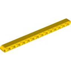 32278-3G Technic, Hefbalk 1x15 dik geel gebruikt *1D000