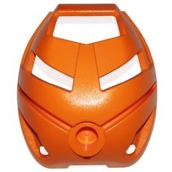32567-4G Bionicle masker Ruru (Turaga) oranje gebruikt *