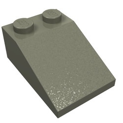 3298-10 Dakpan 33 graden 2x3 donker, grijs (klassiek) NIEUW *1B126