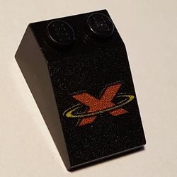 3298pb016-11G Dakpan bedrukt 33 3x2 met rode X zwart gebruikt *5R000