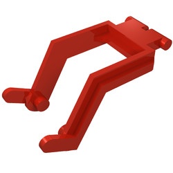 3314-5G Graafschop arm (zie steen 3317)) rood gebruikt *1E001