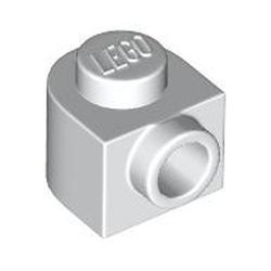 3386-1 Steen 1x1xd 1 2/3 halve circel met nop wit NIEUW *5C104
