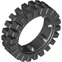 3483-11 Band 24x8mm offset - ribbels aan binnenkant zwart NIEUW *5W000