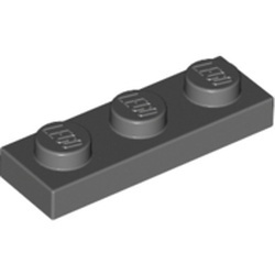 3623-85G Platte plaat 1x3 grijs, donker (blauwachtig) gebruikt *1B369