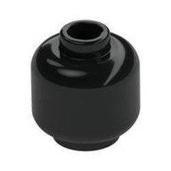 3626-11G Steen, minifig dikrond, geblokte OF open nop zwart gebruikt *