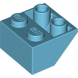 3660-156 Omgekeerde dakpan 45 graden 2x2 blauw, middenazuur NIEUW *1B224