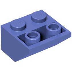 3660-97G Omgekeerde dakpan 45 graden 2x2 blauwviolet gebruikt *1B398