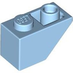 3665-105 Omgekeerde dakpan 45 graden 1x2 blauw, lichthelder NIEUW *1B222
