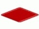 367-5G Basisplaat 24x24 2 rijen noppen aan drie kanten rood gebruikt *3K000