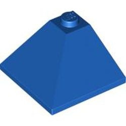 3675-7G Dakpan 33 graden hoek 3x3 BUITENZIJDE blauw gebruikt *1D033