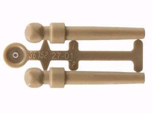 36752-69 2x toverstaf (Harry Potter) crème,donker NIEUW *5C074