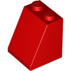 3678a-5G Dakpan 65 graden2 breed glad zonder bodemnop rood gebruikt *1D025