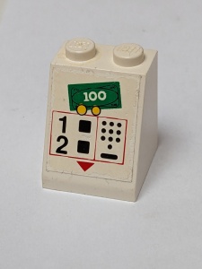 3678apb02-1G Dakpan bedrukt 65 2x2x2 ATM Machine (Sticker) wit gebruikt *5R000