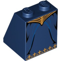 3678bpb011-63 Dakpan bedrukt 65 2x2x2 Rok blauw, donker NIEUW *0K000