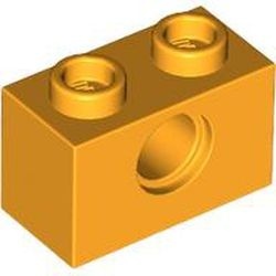 3700-110 Technic, steen 1x2 met gat oranje, lichthelder NIEUW *