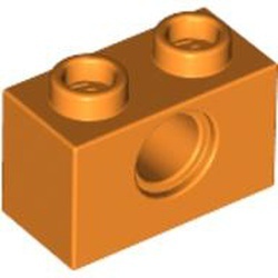 3700-4 Technic, steen 1x2 met gat oranje NIEUW *1B012
