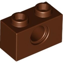 3700-88 Technic, steen 1x2 met gat bruin, roodachtig NIEUW *1B012