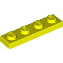 3710-236 Platte plaat 1x4 neon geel NIEUW *1B174