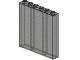 3754-13G Steen 1x6x5 transparant zwart gebruikt *1D002