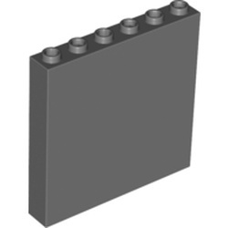 3754-85G Steen 1x6x5 grijs, donker (blauwachtig) gebruikt *1D002